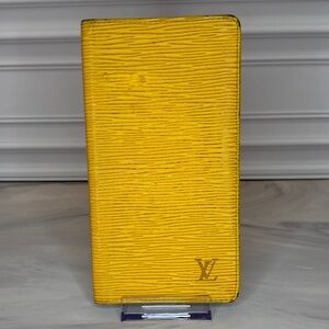 Louis Vuitton Epi Yellow Long Bifold Wallet